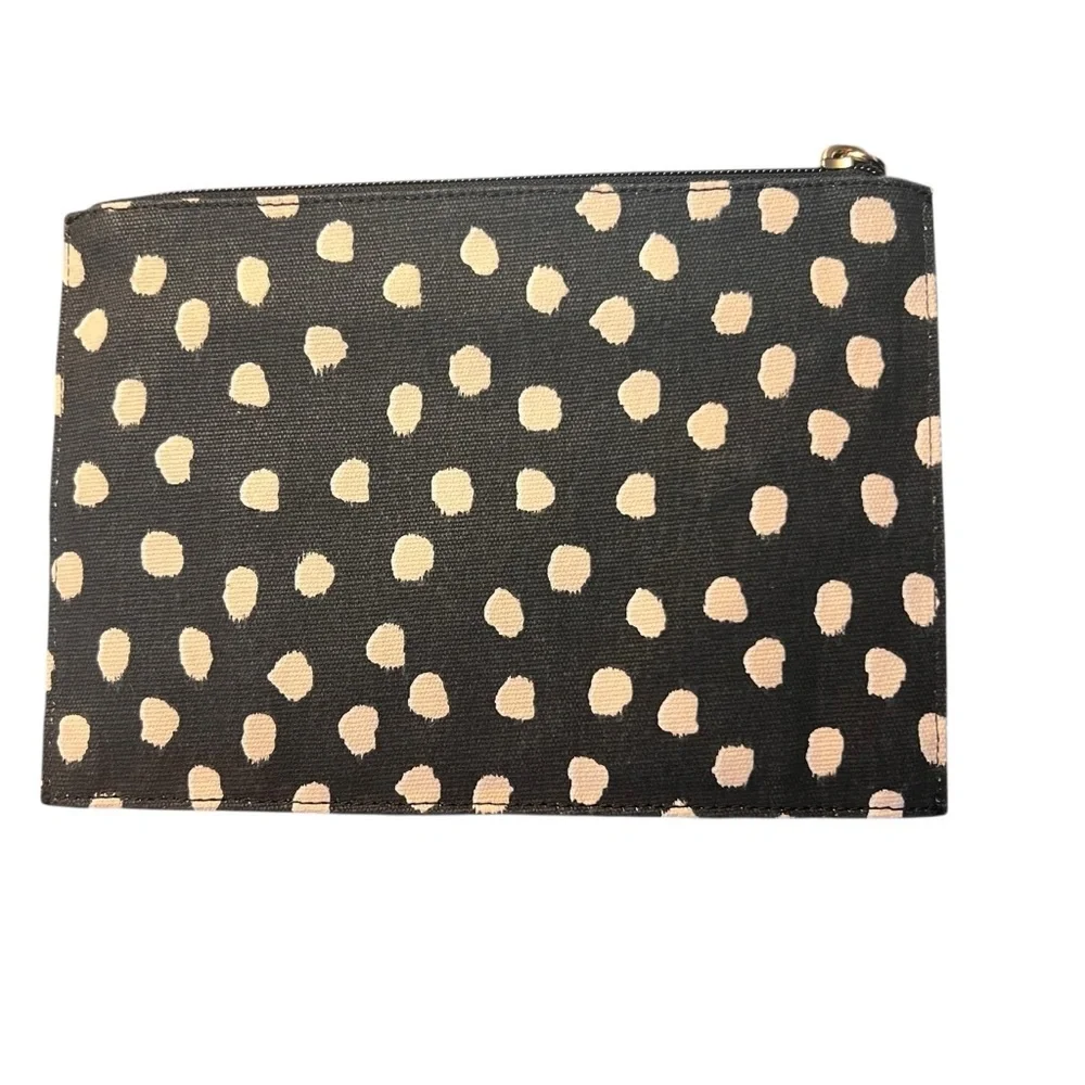 Kate Spade Black and Cream Interior Clutch